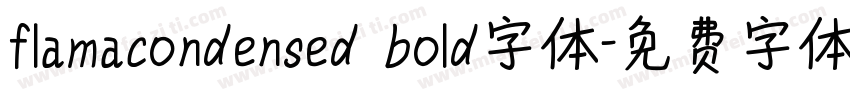 flamacondensed bold字体字体转换